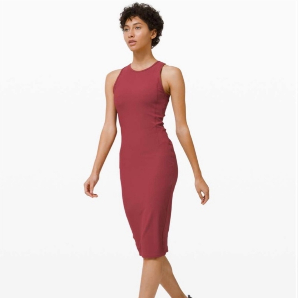 Lululemon Brunch and Back Dress - Chianti, Size 8